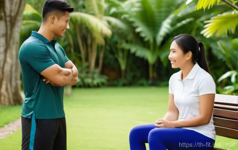 헬스트레이너로서 리더십 발휘하기 - **Prompt 1: Empowering Gym Session**
    "A professional and inspiring female Thai fitness trainer i...